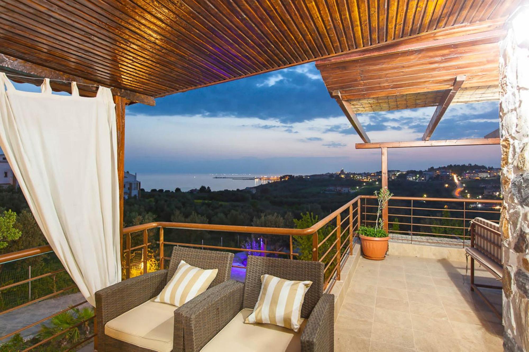 Villa Laskari Sea View Nea Moudania Exteriér fotografie