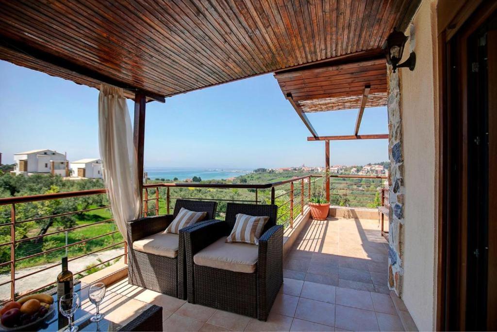 Villa Laskari Sea View Nea Moudania Exteriér fotografie